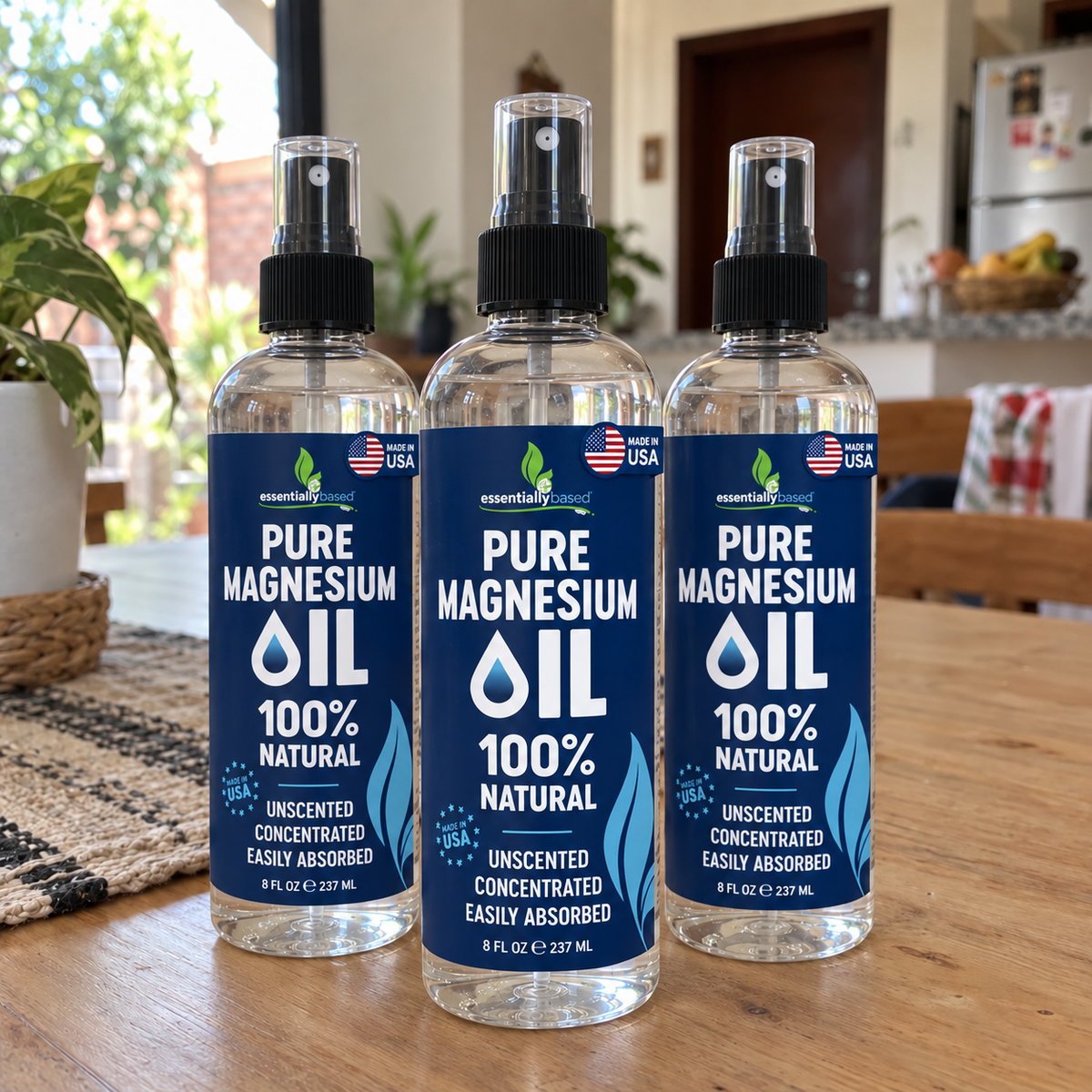 Pack Trío: 3 frascos de aceite de magnesio en spray